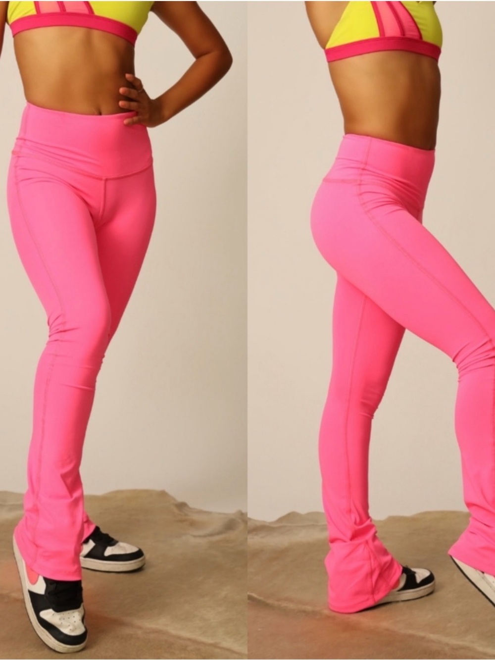Tiger Friday Retro Flare Leggings short length NWT